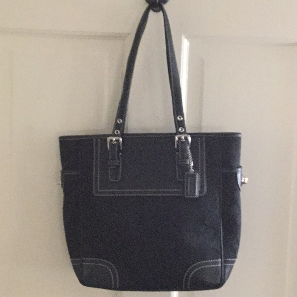 COPY - Black Coach tote, perfect condition, used …